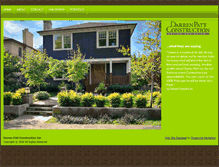 Tablet Screenshot of darrenpattconstruction.com